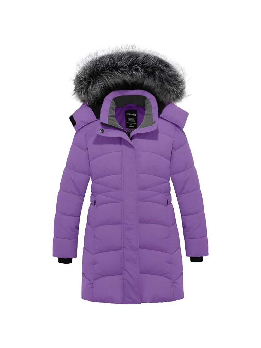 Girls' Winter Coats Long Puffer Jacket Fleece Jacket with Hood - Picture 1 of 6